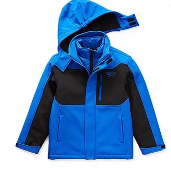 Reebok Boy Hooded Water Resistant Heavyweight 3-In-1 System Jacket~Large (14/16) - Picture 1 of 1